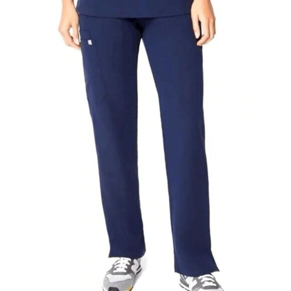 FIGS Technical Collection Navy Blue Scrub Pants Drawstring Stretch Size Medium - Picture 1 of 15